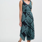 Mono SUGARHILL Lamiah Black/Green, Geometric Lines