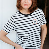 Camiseta SUGARHILL Maggie Off White/Black, Lucky Cat