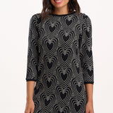 Vestido SUGARHILL Tamara Black/Off White, Heart Explosion