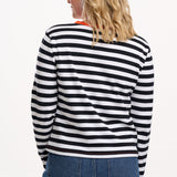 Camiseta SUGARHILL Vienna White/Black, Striped Ringer