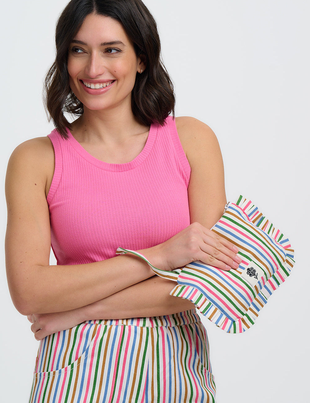 Neceser SUGARHILL Waverley Frill Multi, Colourful Canvas Stripe