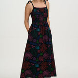 Vestido SUGARHILL Willa Black, Island Fiesta