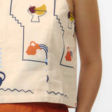 Top SUITE13LAB Odiel Print Holiday