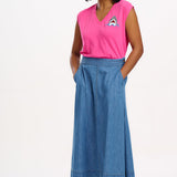 SUGARHILL Ariana Pink Fin-tastic Shark T-Shirt