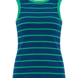 SUGARHILL Ruth Blue/Green Stripes T-shirt