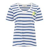Camiseta SUGARHILL Sylvie Off White/Blue, Stripes & Lemon