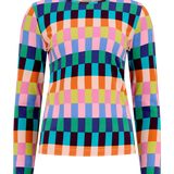 Camiseta SUGARHILL Josie Multi, Puzzle Stripe