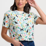 Camiseta SUGARHILL Maggie Off White Cats — vista 2