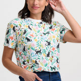 Camiseta SUGARHILL Maggie Off White Cats — vista 2