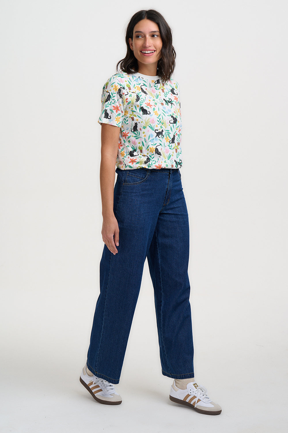 Camiseta SUGARHILL Maggie Off White Cats — vista 6