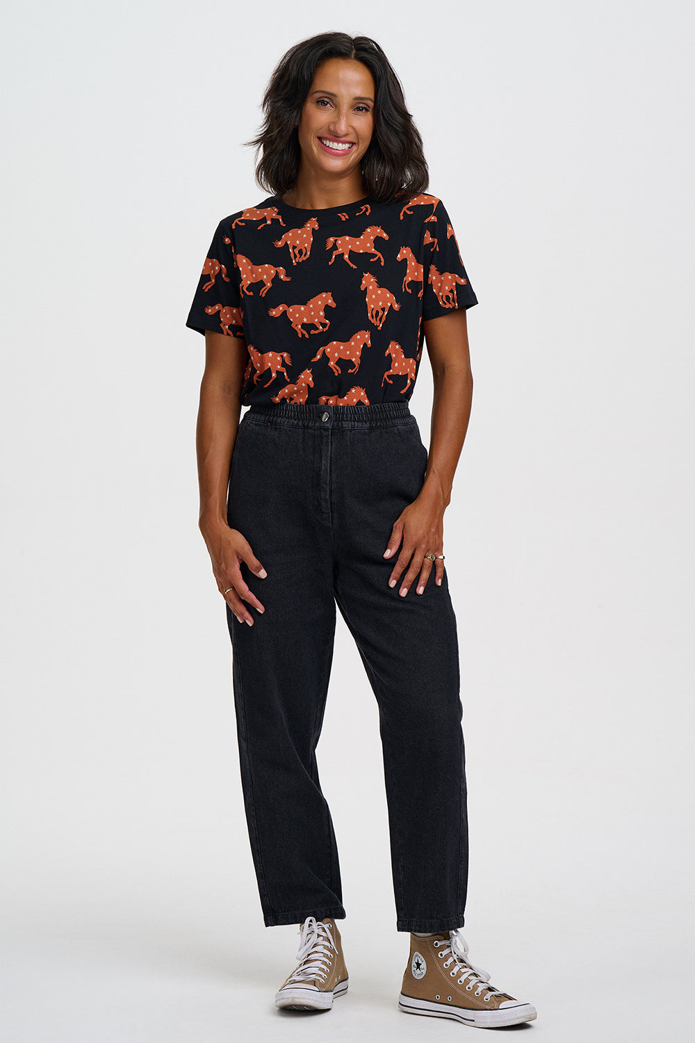 Camiseta SUGARHILL Maggie Black Horse — vista 4