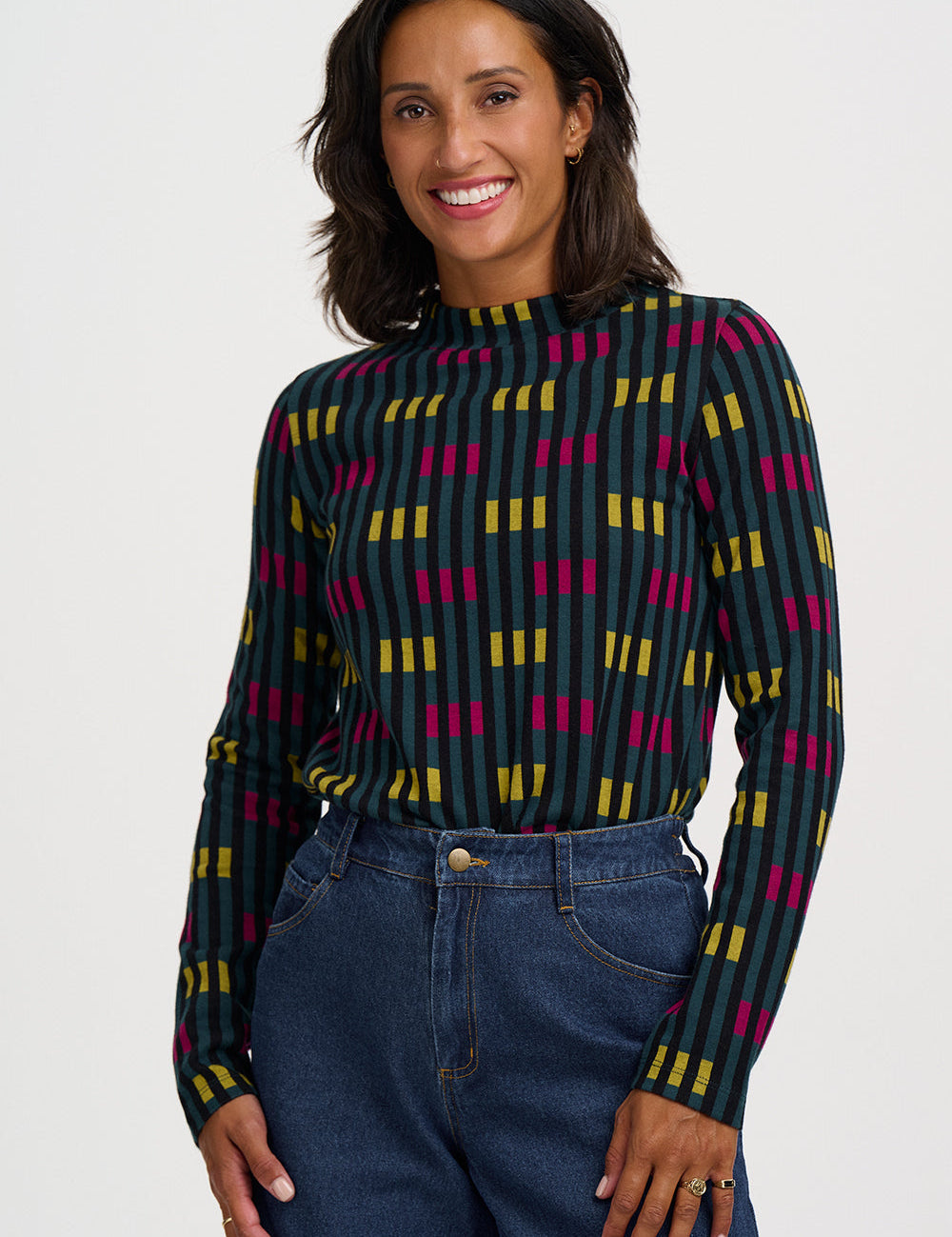 Camiseta SUGARHILL Isabel Petrol Lights — vista 2