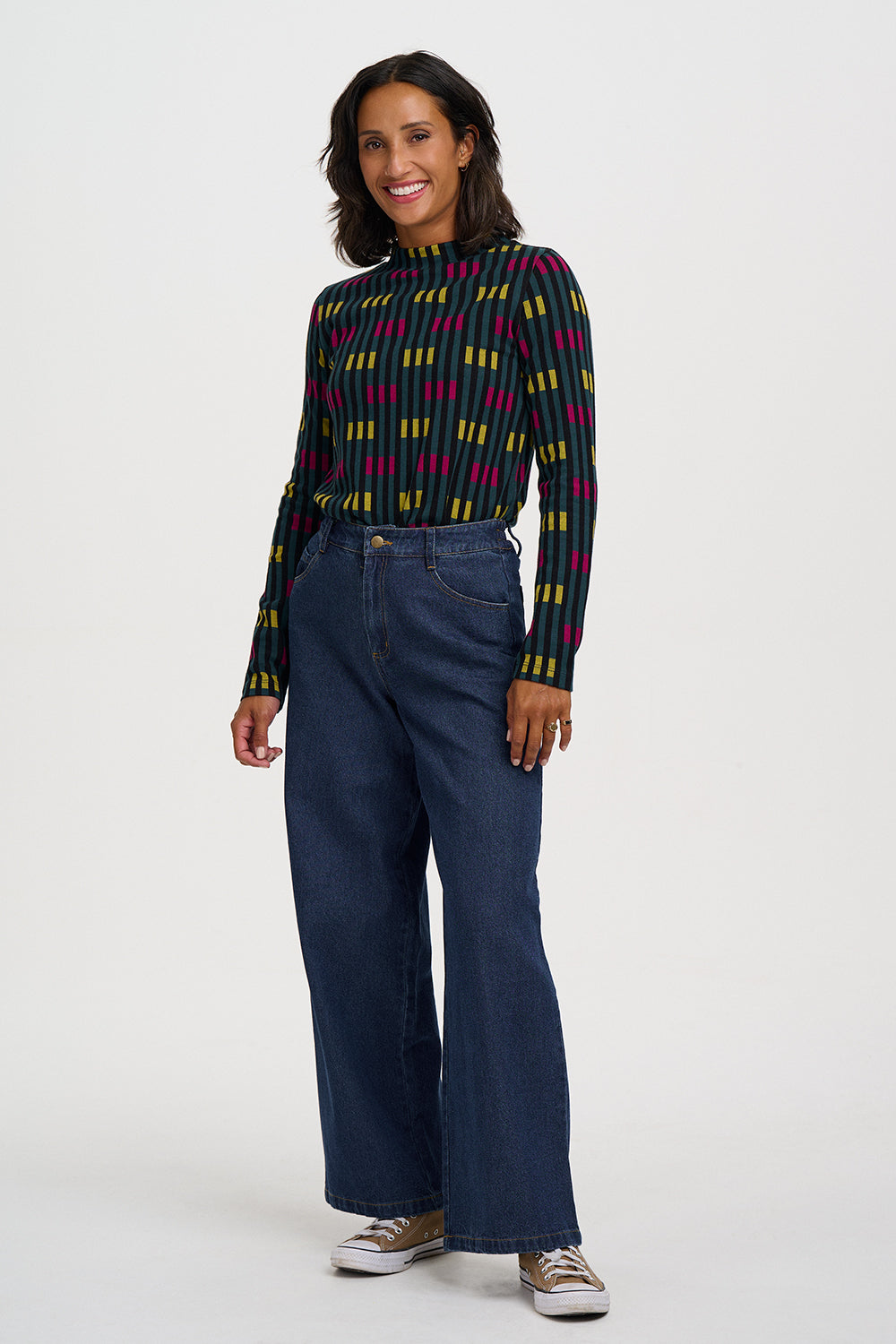 Camiseta SUGARHILL Isabel Petrol Lights — vista 5