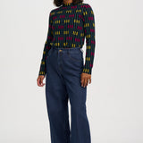 Camiseta SUGARHILL Isabel Petrol Lights — vista 5