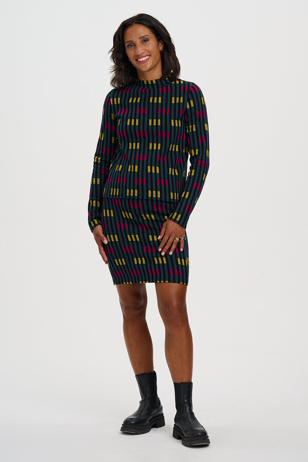 Camiseta SUGARHILL Isabel Petrol Lights — vista 6