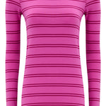 Camiseta SUGARHILL Trista Pink Mauve Stripe — vista frontal del producto
