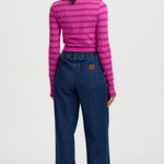 Camiseta SUGARHILL Trista Pink Mauve Stripe — vista 7