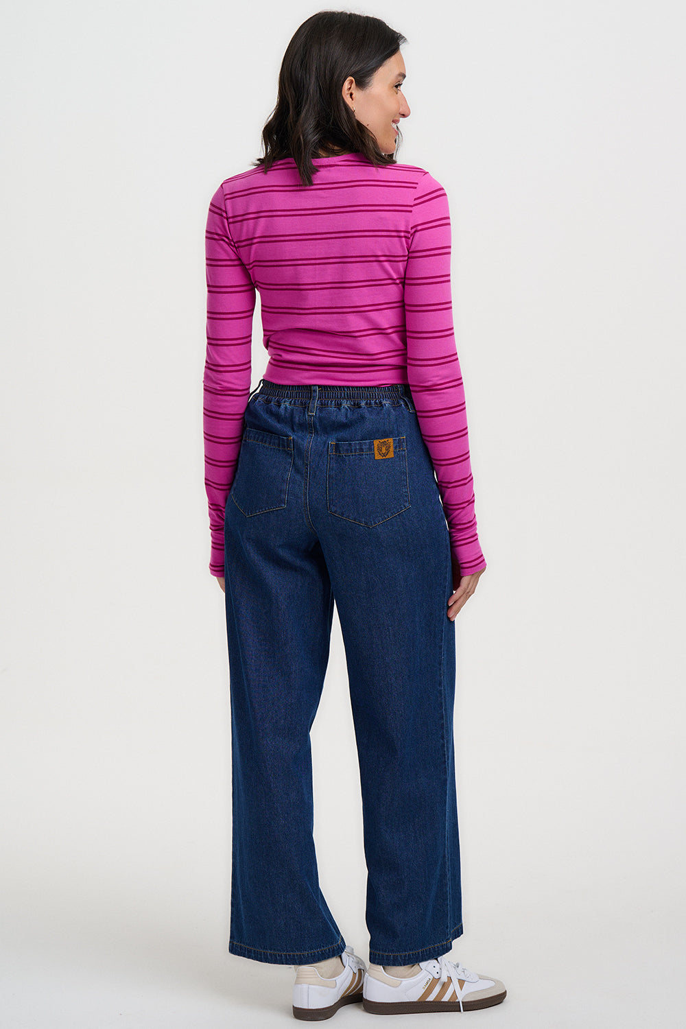 Camiseta SUGARHILL Trista Pink Mauve Stripe — vista 7