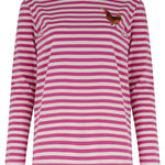 Camiseta SUGARHILL Brunswick Magenta Chicken Embroidery — vista frontal del producto