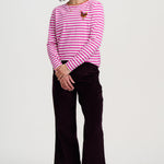 Camiseta SUGARHILL Brunswick Magenta Chicken Embroidery — vista 4