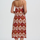 Vestido SUGARHILL Gretchen Palm Waves Tile