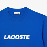LACOSTE – T-Shirt mit klassischer Passform und blauem Logo 
