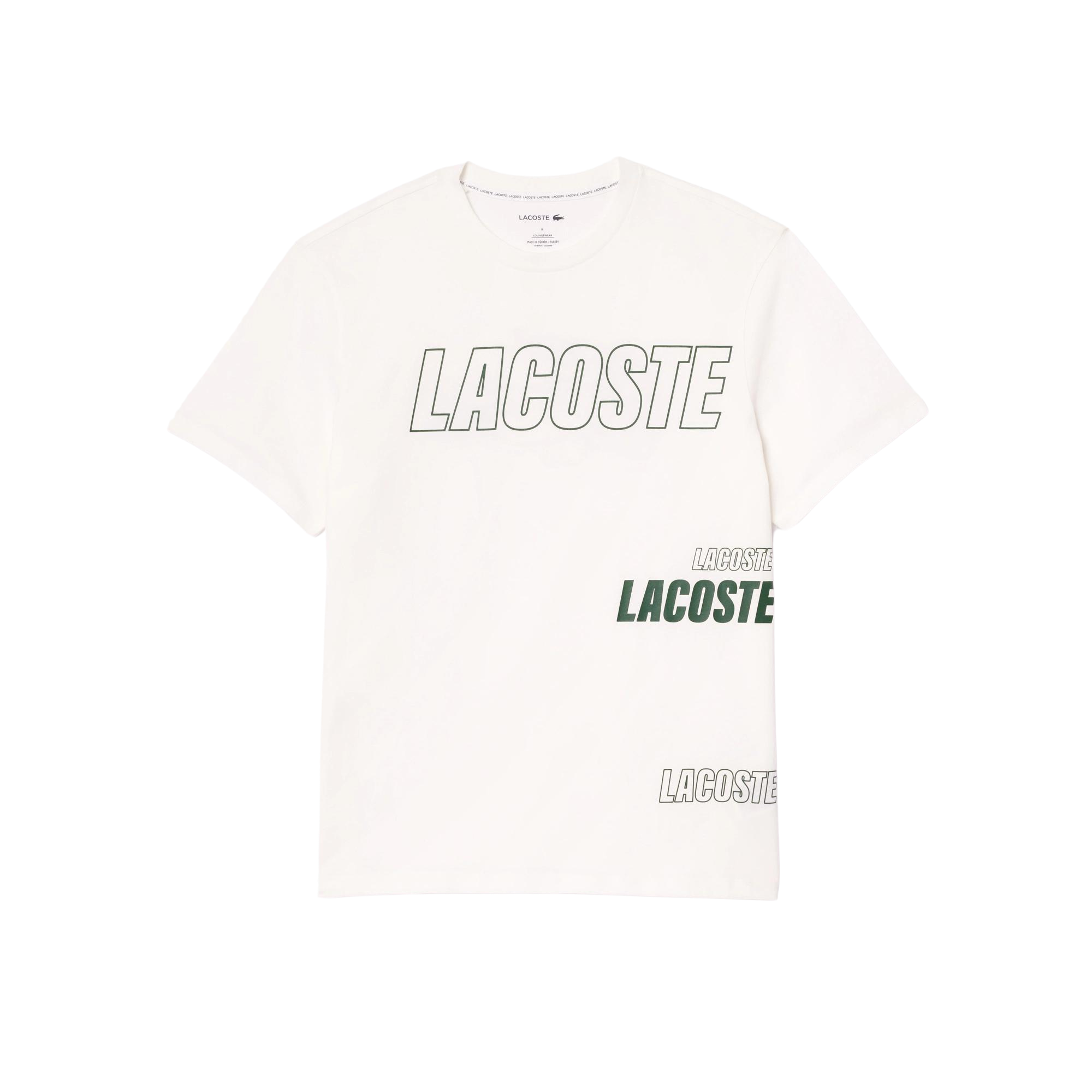 Camiseta Lacoste con Detalle de la Marca a Contraste