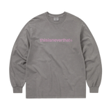 Camiseta THISISNEVERTHAT™ Logo Manga Larga Dark Grey