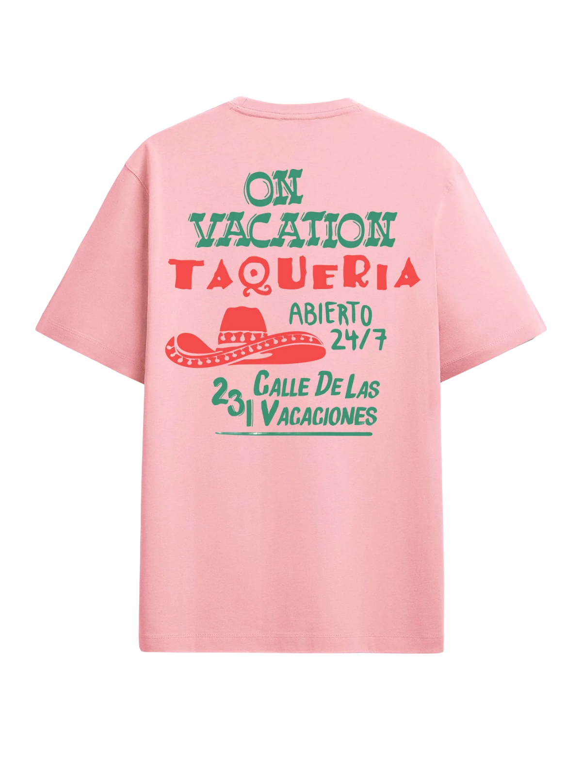 Camiseta ON VACATION Unisex Taquería - ECRU