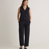 Pantalón YERSE Sally Barrel Navy