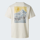 Camiseta THE NORTH FACE holgada con estampado gráfico Mountain Escape white dune