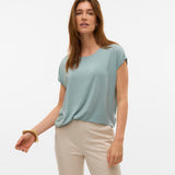 Camiseta VERO MODA plain Gray mist