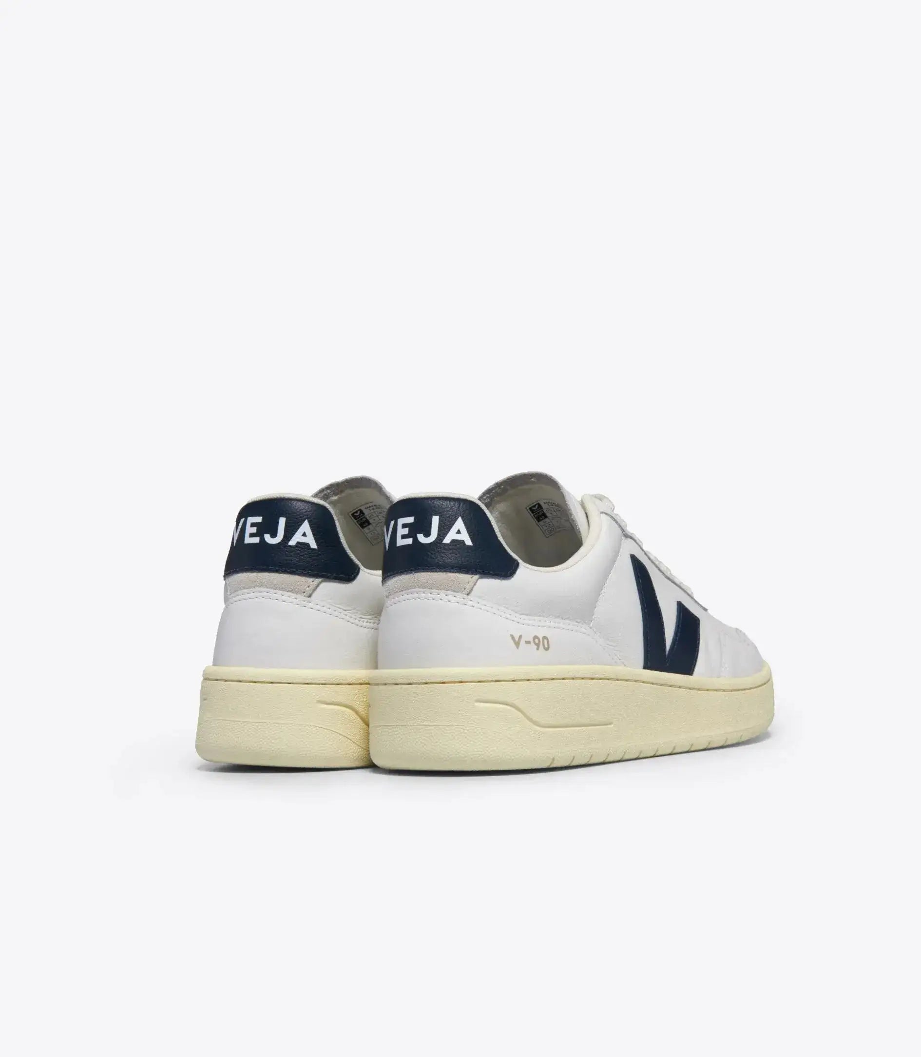 Zapatillas VEJA V-90 Leather White Nautico – ECRU