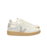VEJA V-90 Leder Weiß Hellgrau Natur Sneakers