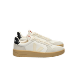 VEJA V-82 Leather Pure Calcaire Black Sneakers