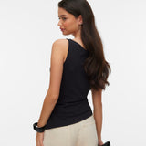 Camiseta VERO MODA Kira Boat Neck Black