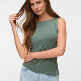 Camiseta VERO MODA Kira Boat Neck Laurel Wreath