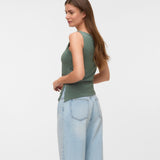 Camiseta VERO MODA Kira Boat Neck Laurel Wreath