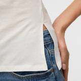 Camiseta VERO MODA Kira Boat Neck Snow White