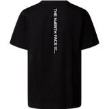 THE NORTH FACE – Schwarzes T-Shirt mit vertikalem Logo