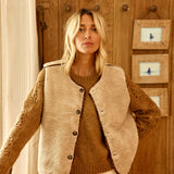 Chaleco LA PETITE ÉTOILE Vinka Marrón