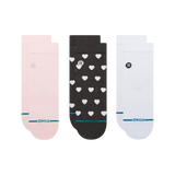 3er-Pack STANCE Icon Low Tab Pinke Socken