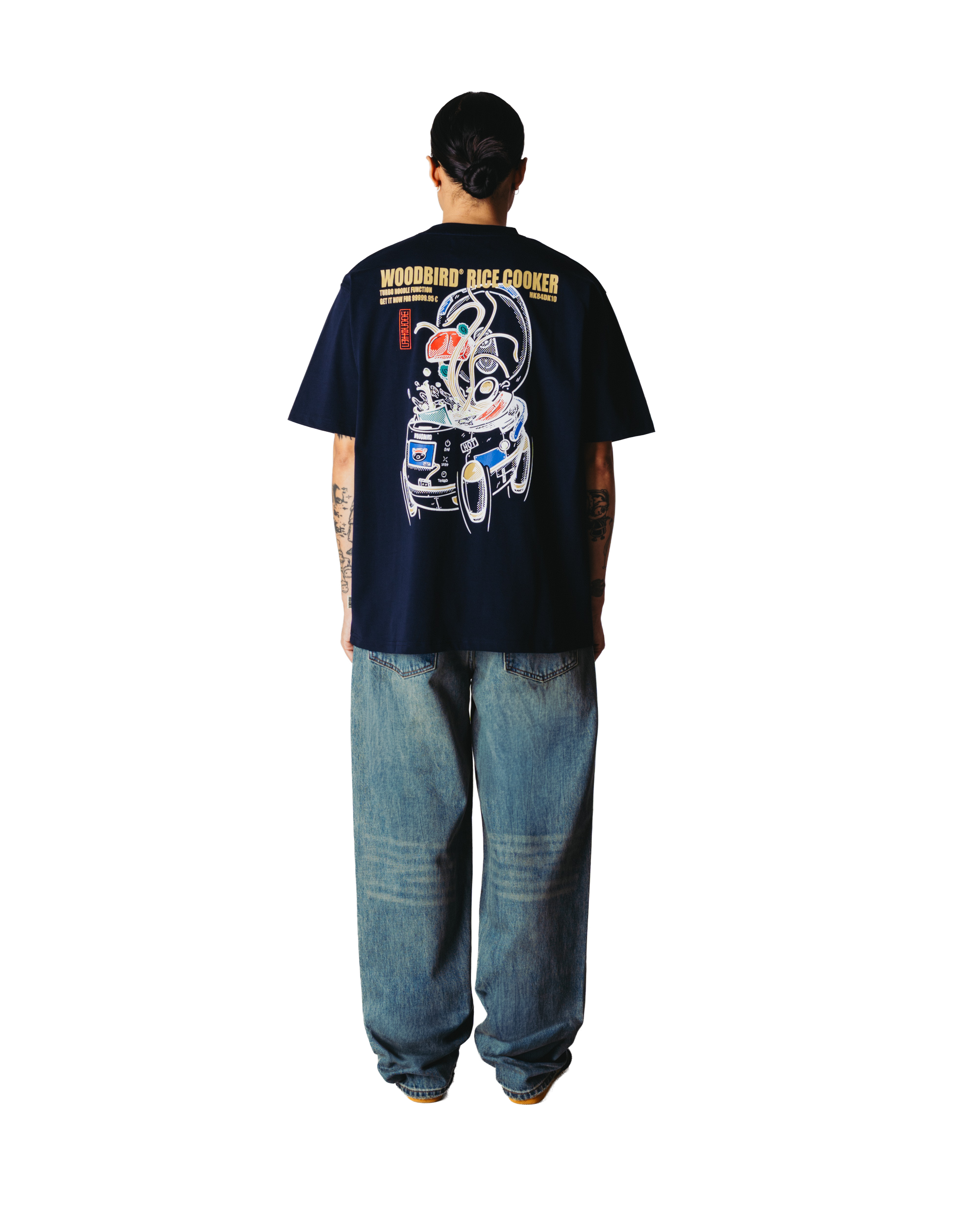 Camiseta Woodbird WBBaine Cook Dark Navy - vista 2