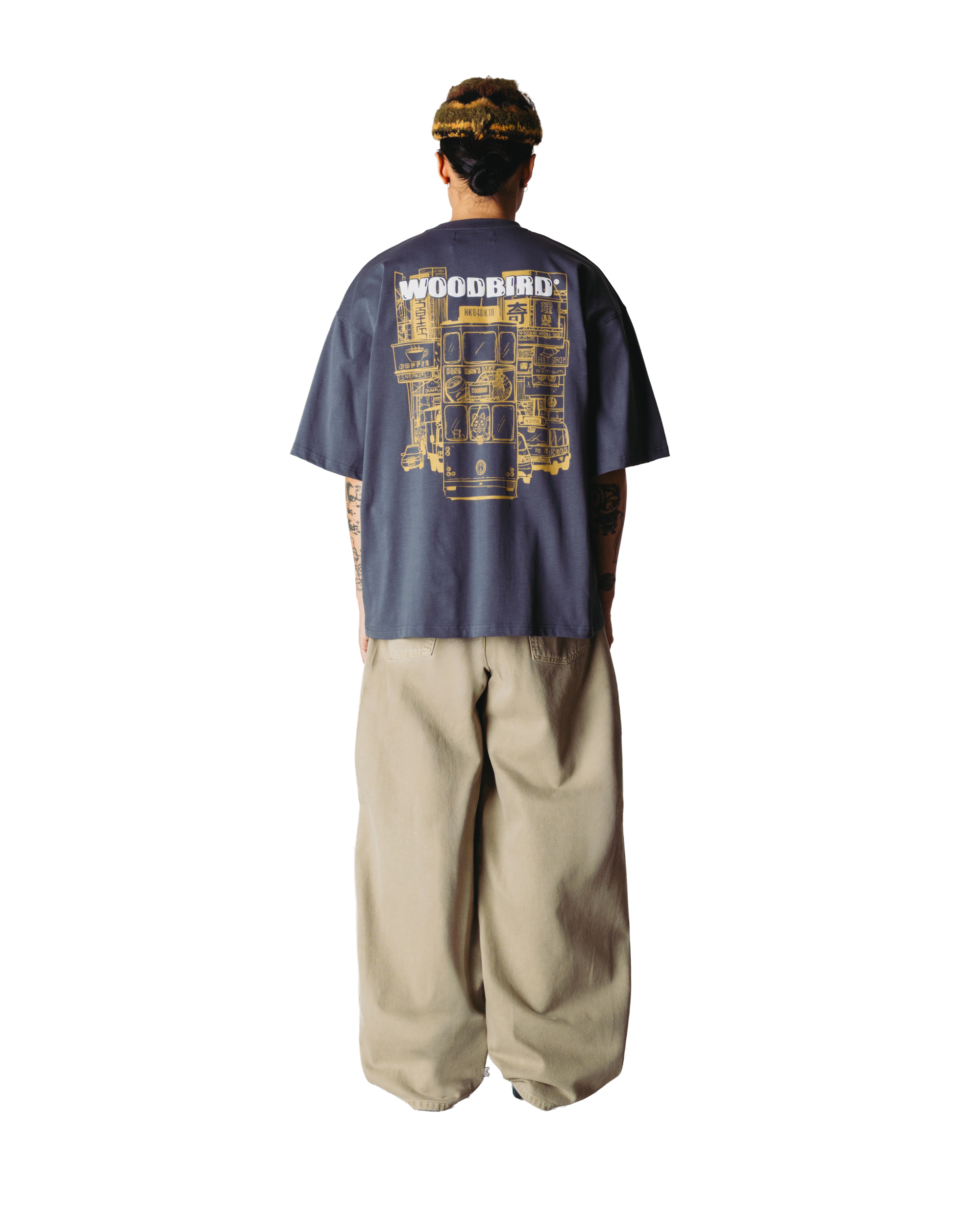 Camiseta Woodbird WBBeam Tram Slate Blue - vista 2