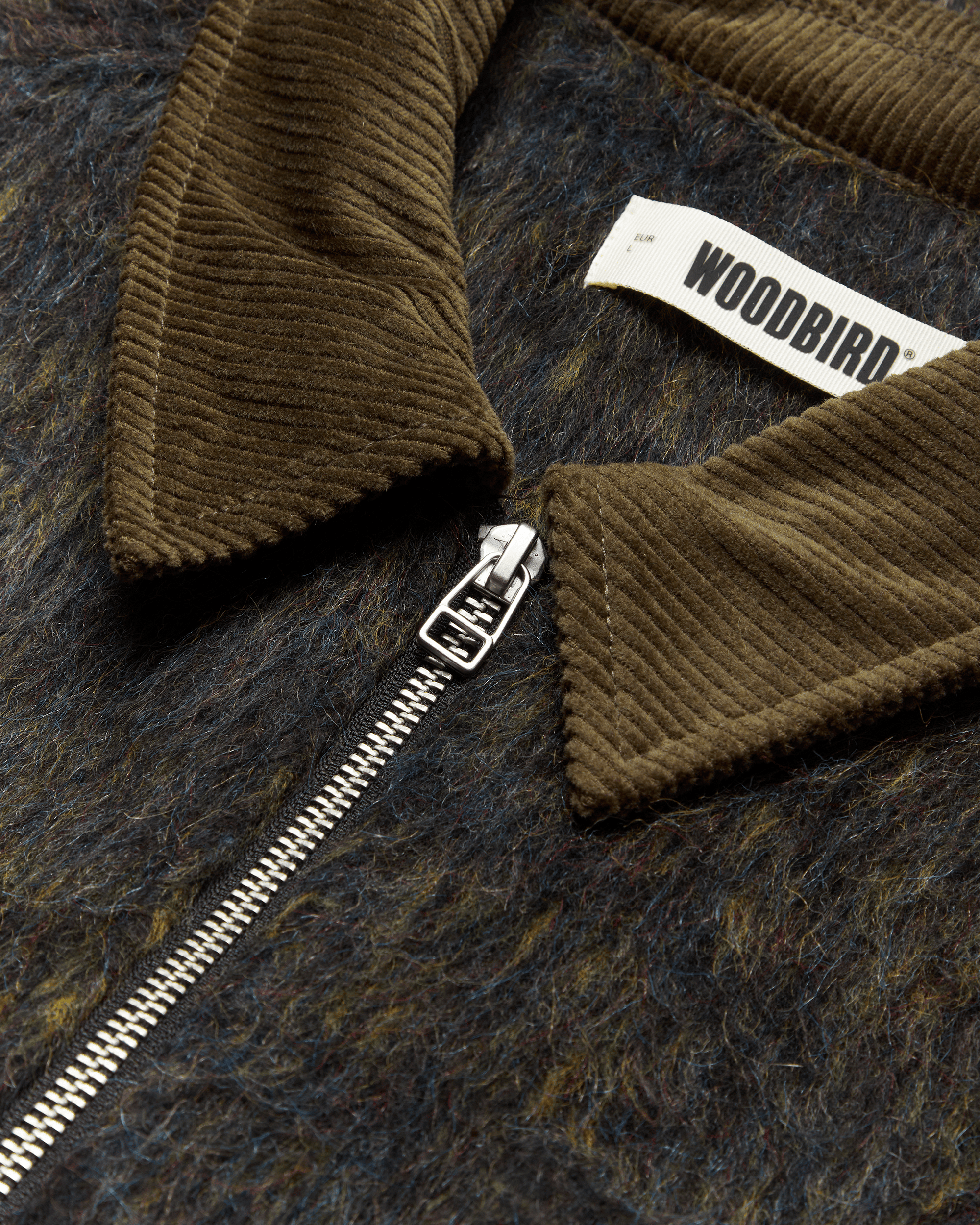Chaqueta Woodbird WBBlade Hairy Zip Dark Olive - vista 6