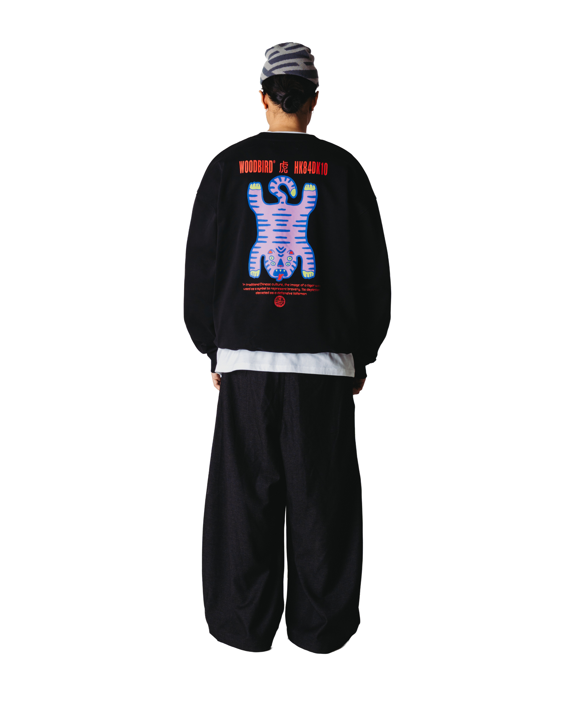 Sudadera Woodbird WBDuke Tiger Black - vista 2