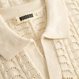 Polo WOODBIRD WBShimo Wave Off White