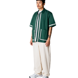 Camisa WOODBIRD WBWang Line Pine Green