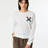 Camiseta BLUE BANANA Unisex Manga Larga Classic Blanca