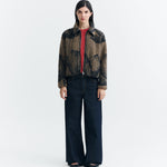 Chaqueta THINKING MU Kendra Camel Lotus Jacquard - vista oficial 3
